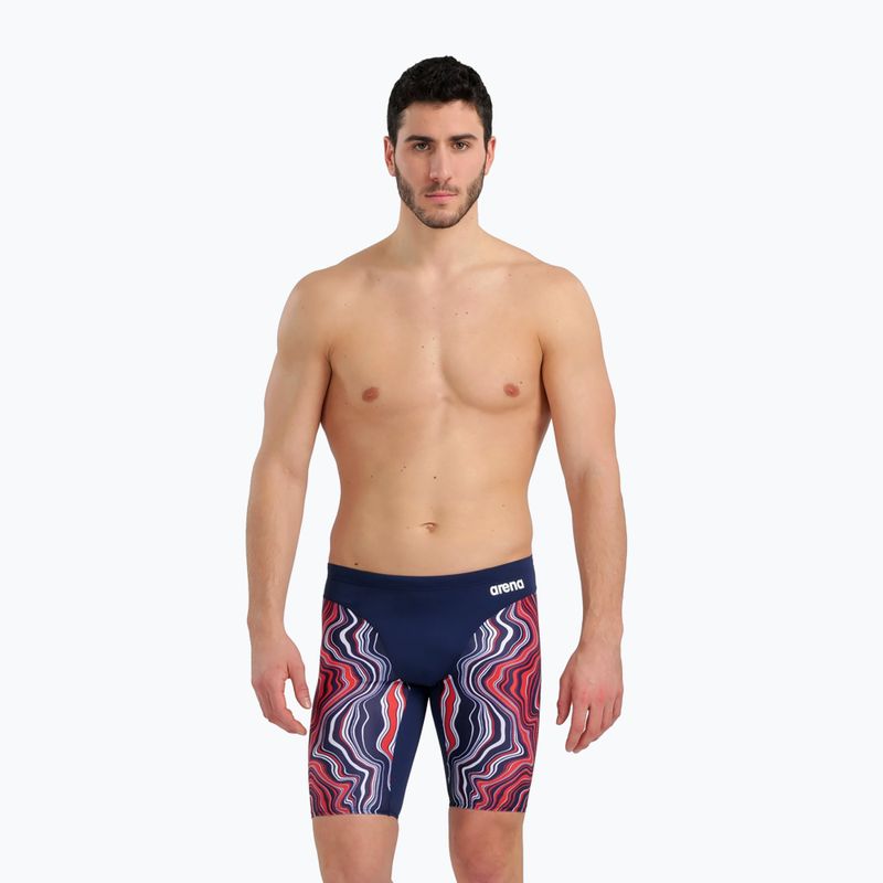 Pánské plavky arena Swim Jammer Marbled námořnictvo 005785/740 6