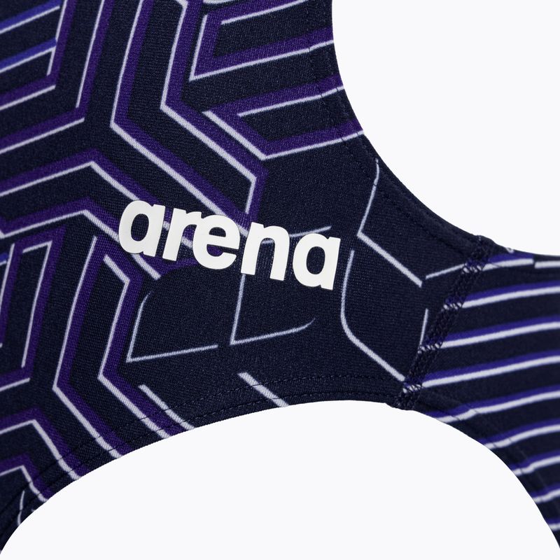 Dámské jednodílné plavky arena Kikko Pro Challenge Back navy/navy multi 3