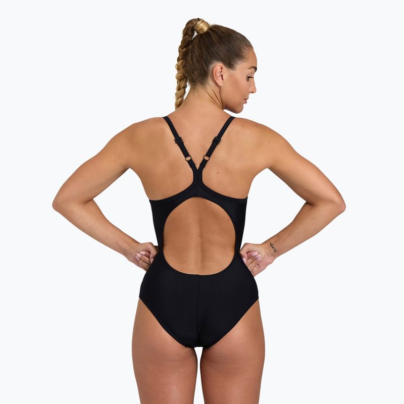 Dámské jednodílné plavky arena Solid Swimsuit Lightdrop Back black 6