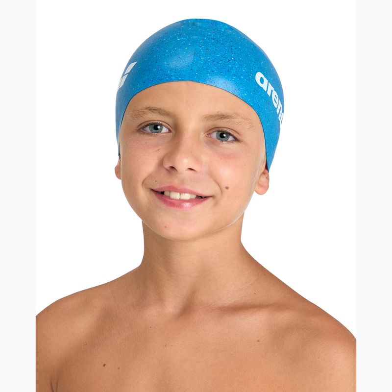 Dětská plavecká čepice Arena Silicone Cap Jr blue multi 2