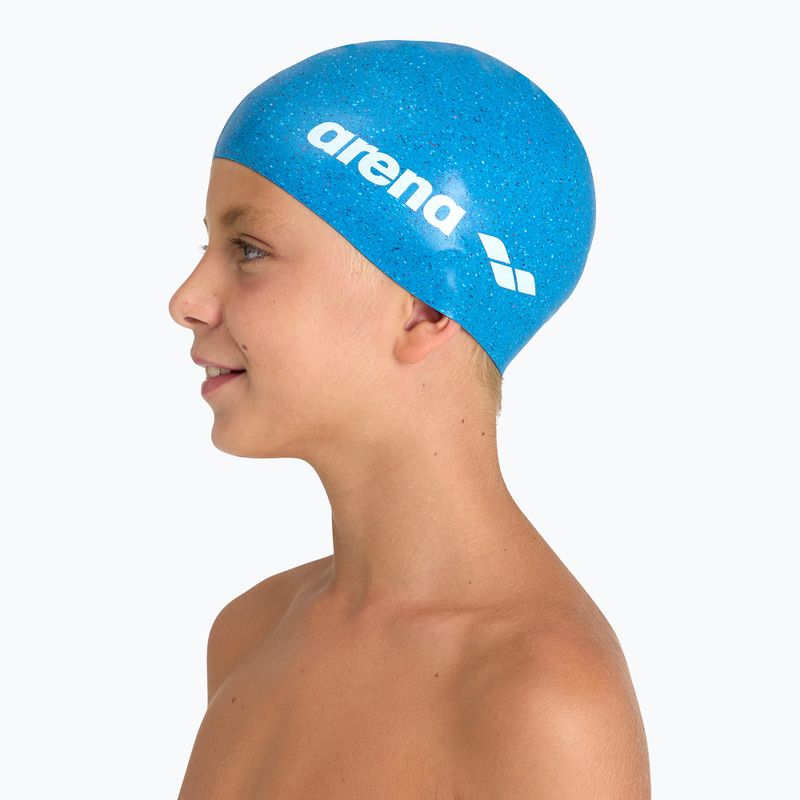 Dětská plavecká čepice Arena Silicone Cap Jr blue multi 3