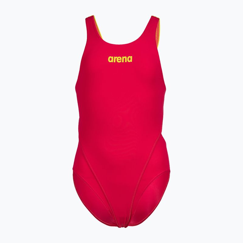 Jednodílné dětské plavky arena Team Swim Tech Solid červené 004764/960 4