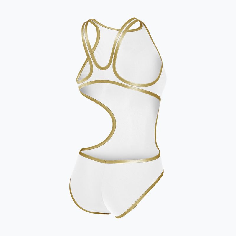 Dámské jednodílné plavky Arena One Biglogo One Piece white/gold 5