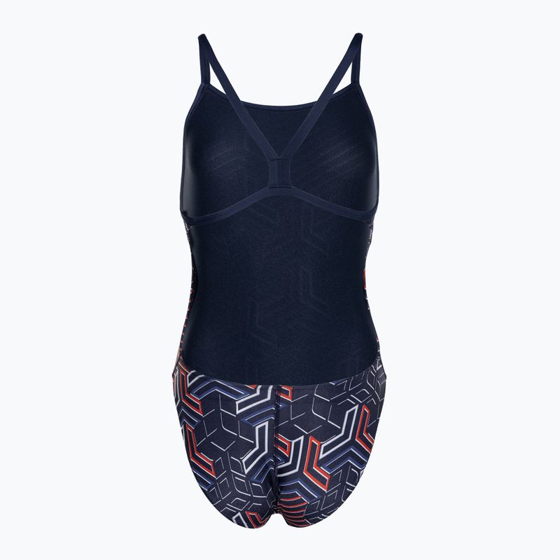 Dámské jednodílné plavky arena Kikko Pro Swimsuit Challenge Back navy/team redwhiteblue 2
