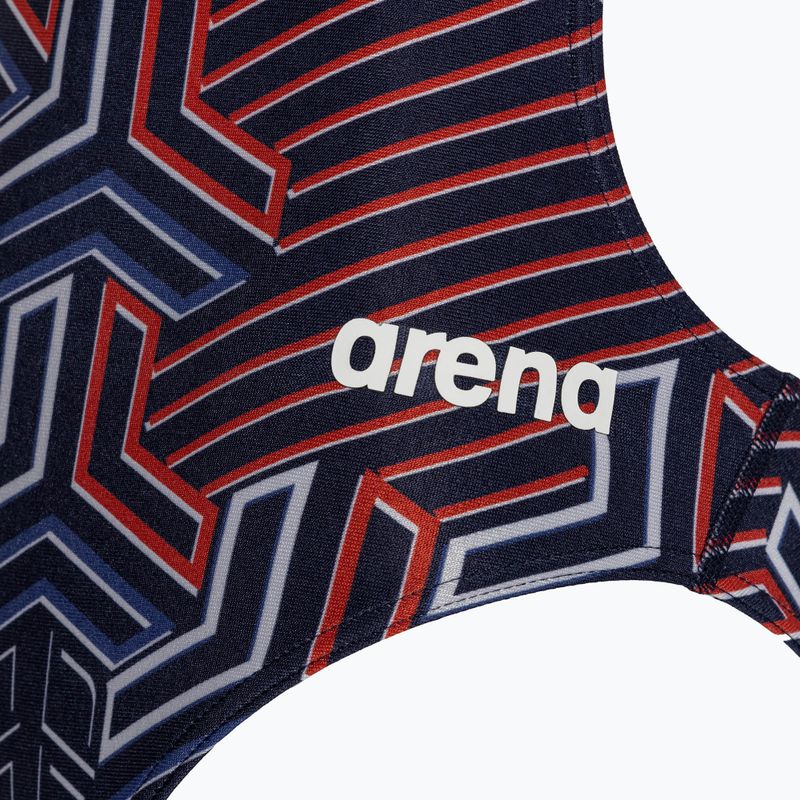 Dámské jednodílné plavky arena Kikko Pro Swimsuit Challenge Back navy/team redwhiteblue 3