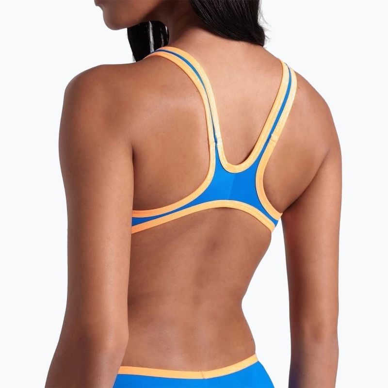 Dámské jednodílné plavky  arena One Biglogo One Piece blue river/fluo orange 5
