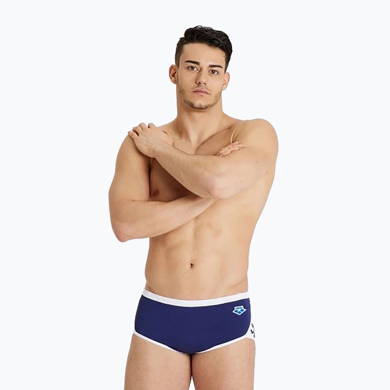 Pánské plavky  arena Icons Swim Low Waist Short Solid navy/white 4
