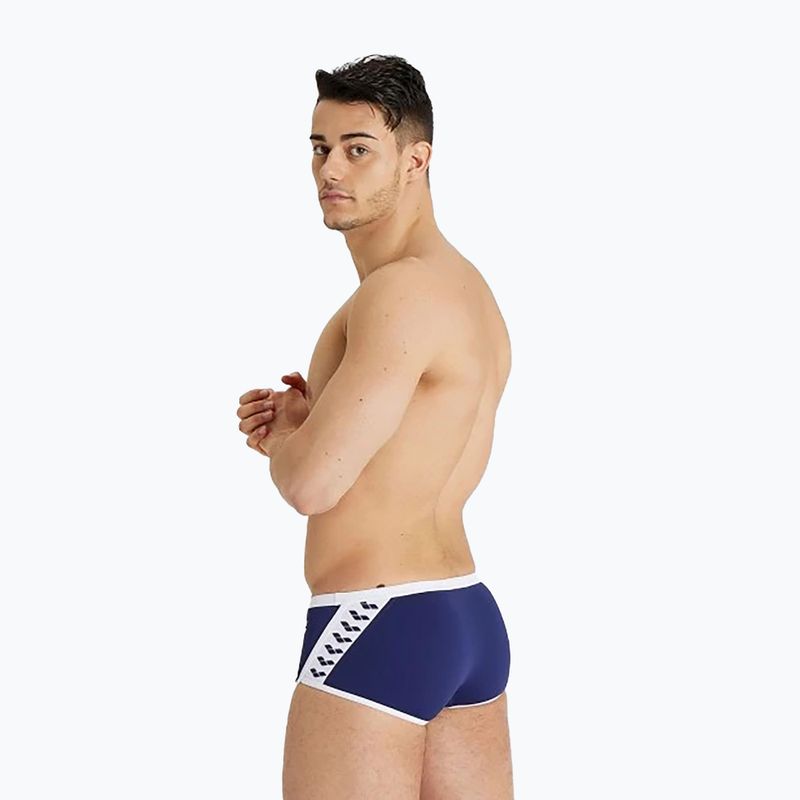 Pánské plavky  arena Icons Swim Low Waist Short Solid navy/white 6