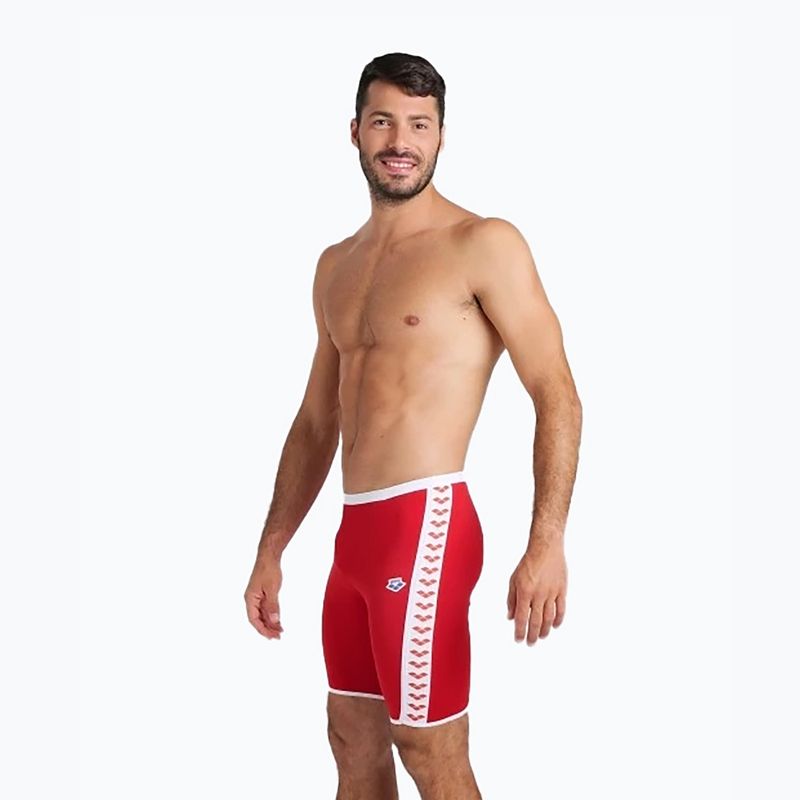 Pánské plavky arena Icons Swim Jammer Solid red/white 5