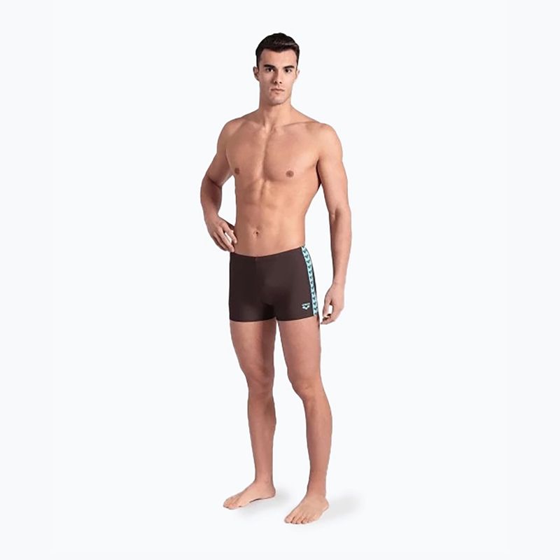 Plavecké boxerky  Arena Icons Swim Short Solid sepia/water 5