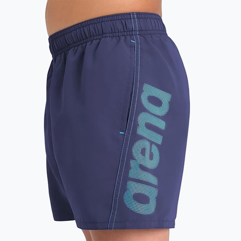 Dětské plavecké boxerky  Arena Fundamentals Logo JR Boxer R navy/turquoise 8