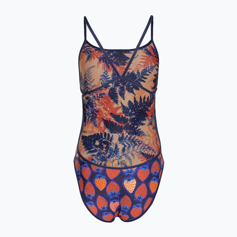 Dámské jednodílné plavky arena Reversible Swimsuit Challenge Back navy/multi 6