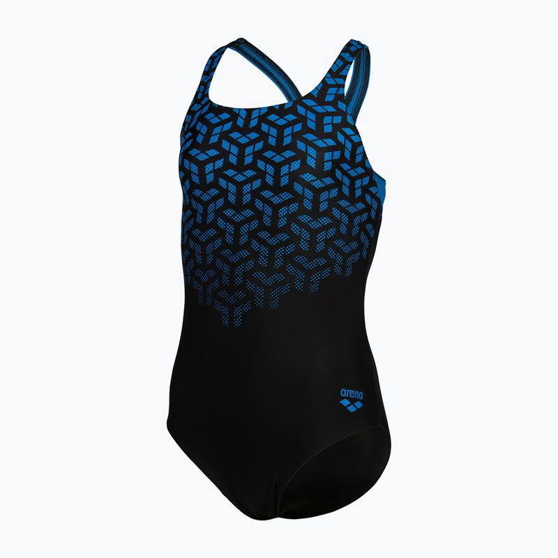 Dětské jednodílné plavky arena Kikko V Swim Pro Back black/blue china 2