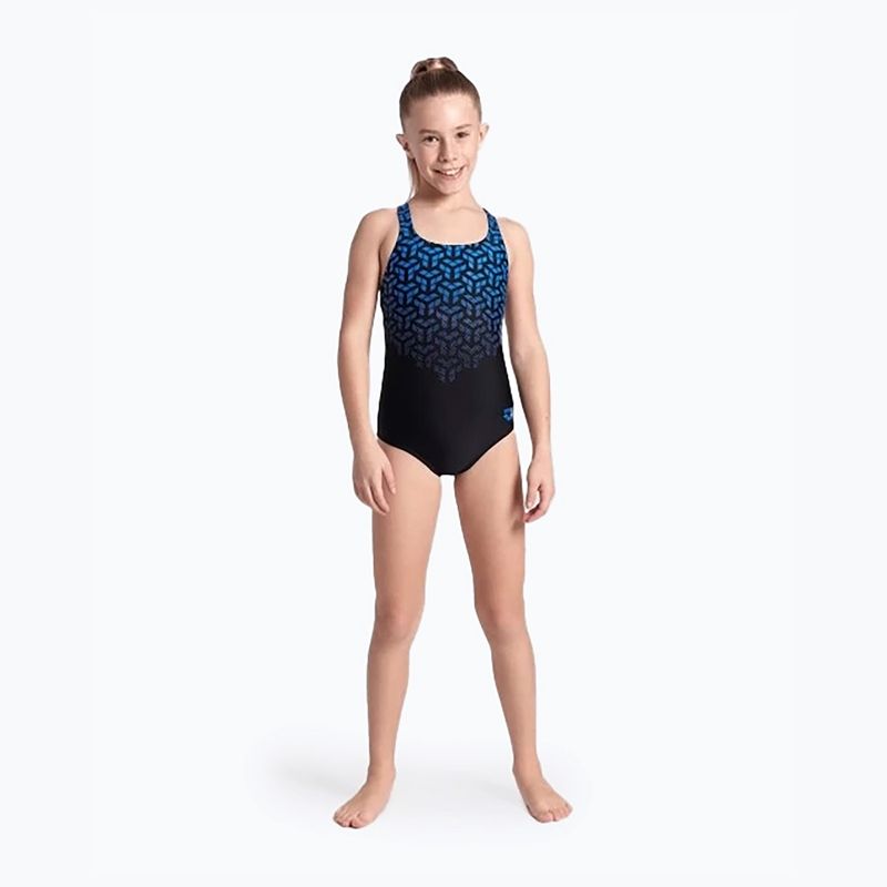 Dětské jednodílné plavky arena Kikko V Swim Pro Back black/blue china 6