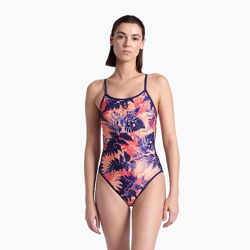 Dámské jednodílné plavky arena Reversible Swimsuit Challenge Back navy/multi 7