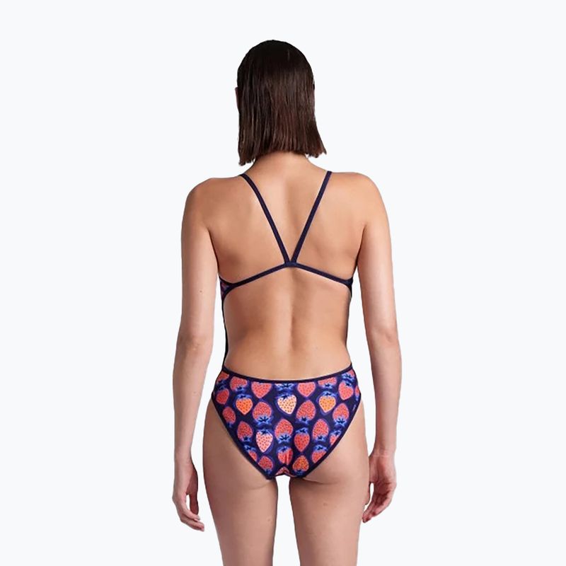 Dámské jednodílné plavky arena Reversible Swimsuit Challenge Back navy/multi 12