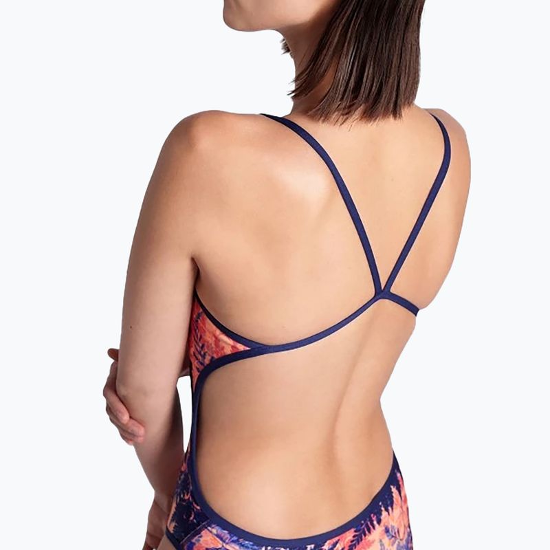 Dámské jednodílné plavky arena Reversible Swimsuit Challenge Back navy/multi 15