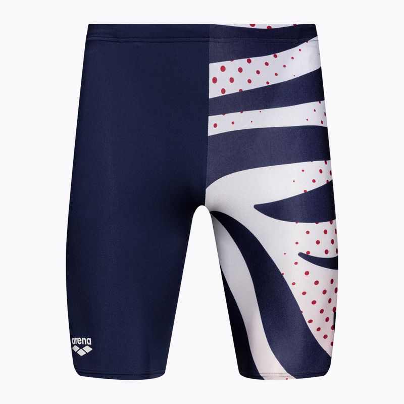 Pánské plavky arena Multi Stripes Swim Jammer navy/white multi