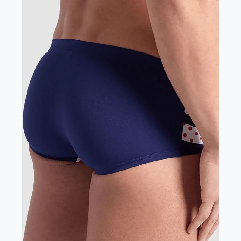 Pánské plavecké boxerky arena Multi Stripes Swim Low Waist Short navy multi 8