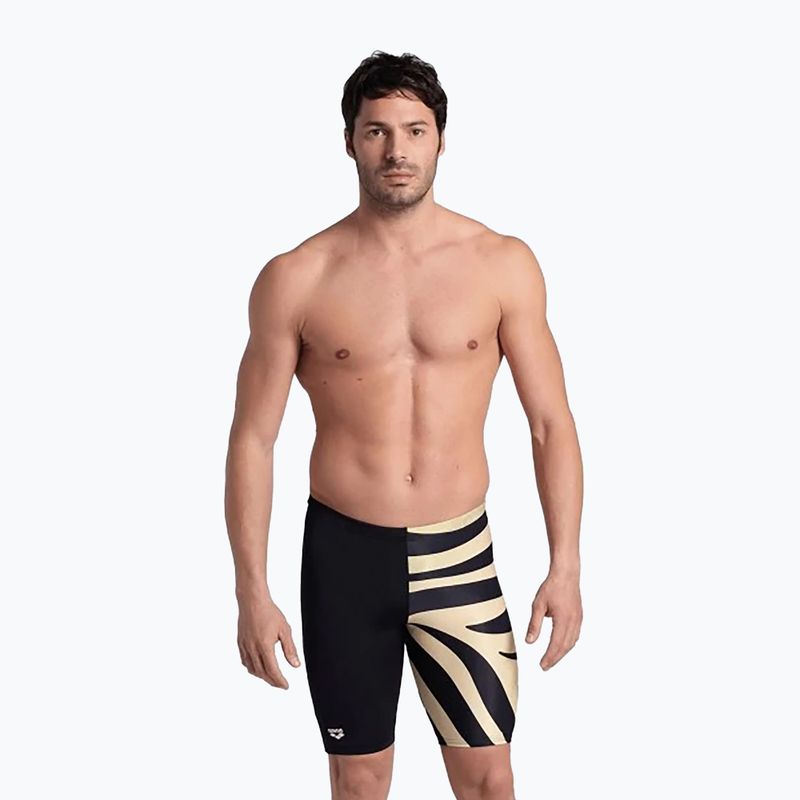 Pánské plavky arena Multi Stripes Swim Jammer black/white multi 5