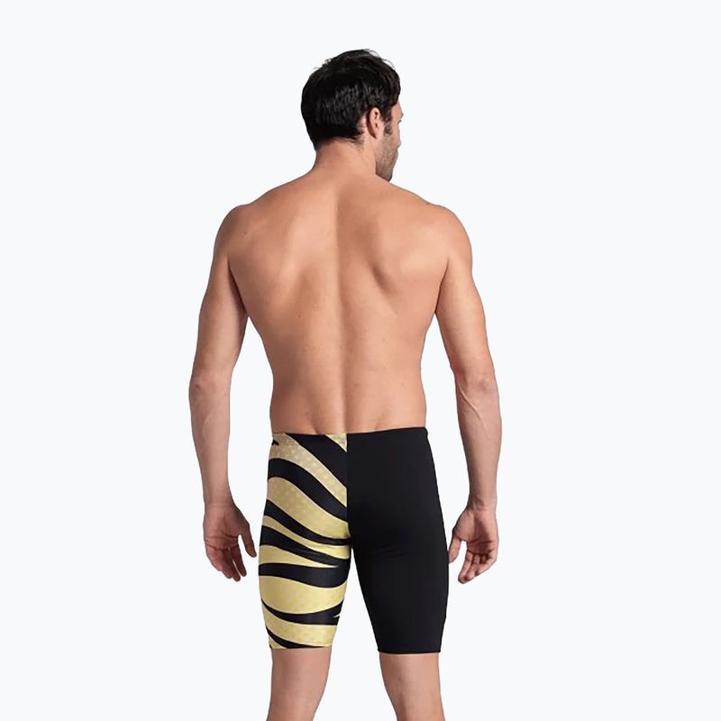 Pánské plavky arena Multi Stripes Swim Jammer black/white multi 7