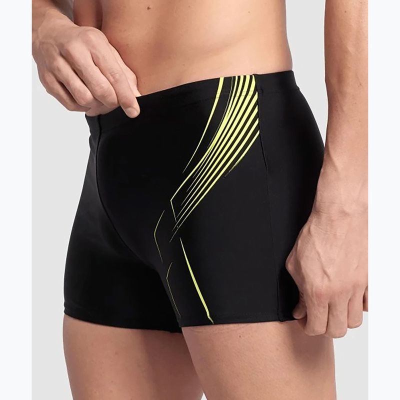 Pánské plavecké boxerky Arena Dive Swim Short black/soft green 4