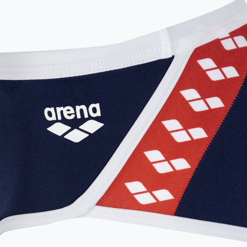 Pánské plavky  arena Icons Swim Low Waist Short Solid navy/white/red multi 3