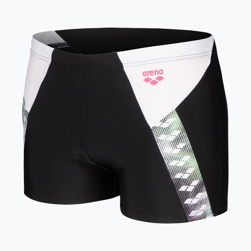 Pánské plavky arena Stripe Short black/white/multi 3
