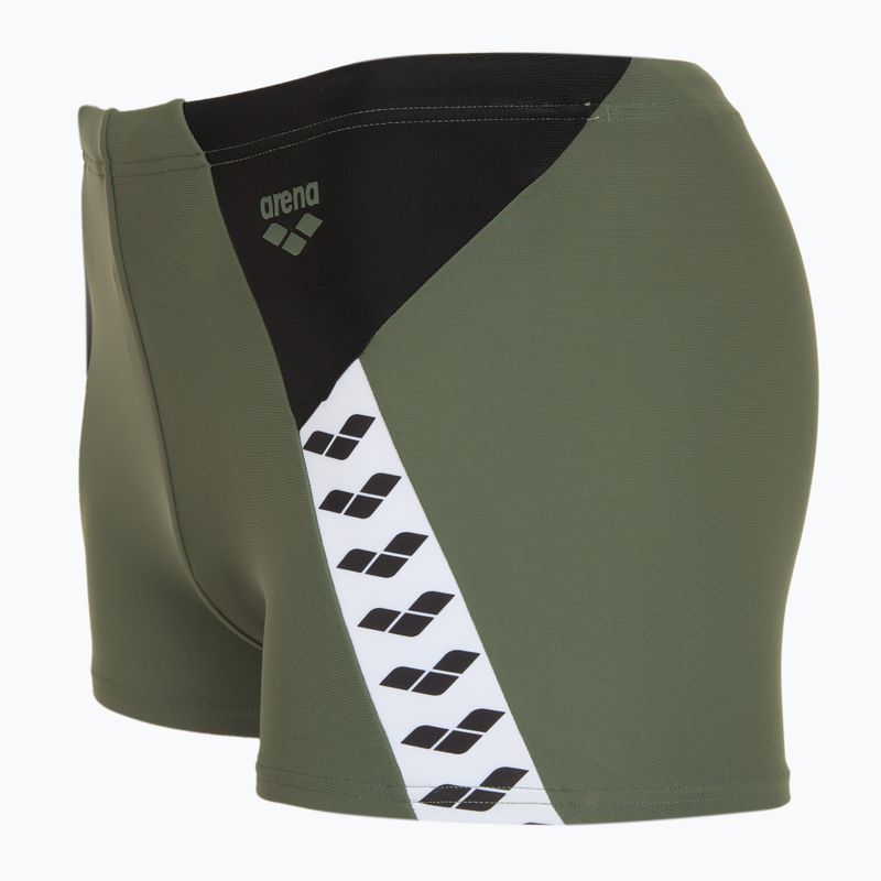 Pánské plavecké boxerky  arena Stripe Swim Short sage/black/multi 3