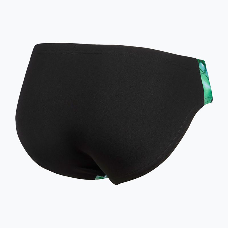 Dětské plavky arena Foam Swim Briefs black/soft green multi 4