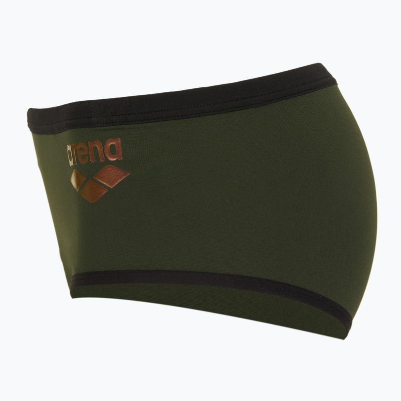 Pánské plavecké boxerky arena One Low Waist Short Big Logo dark sage/black 3