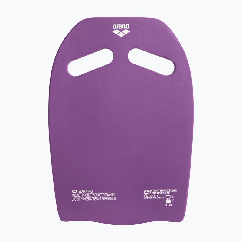 Arena Printed Kickboard plum/artic lime plavecká deska