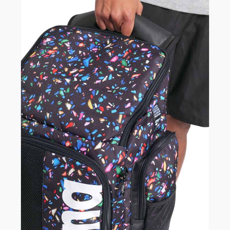 Arena Spiky III 45 l Allover confetti black plavecký batoh 5