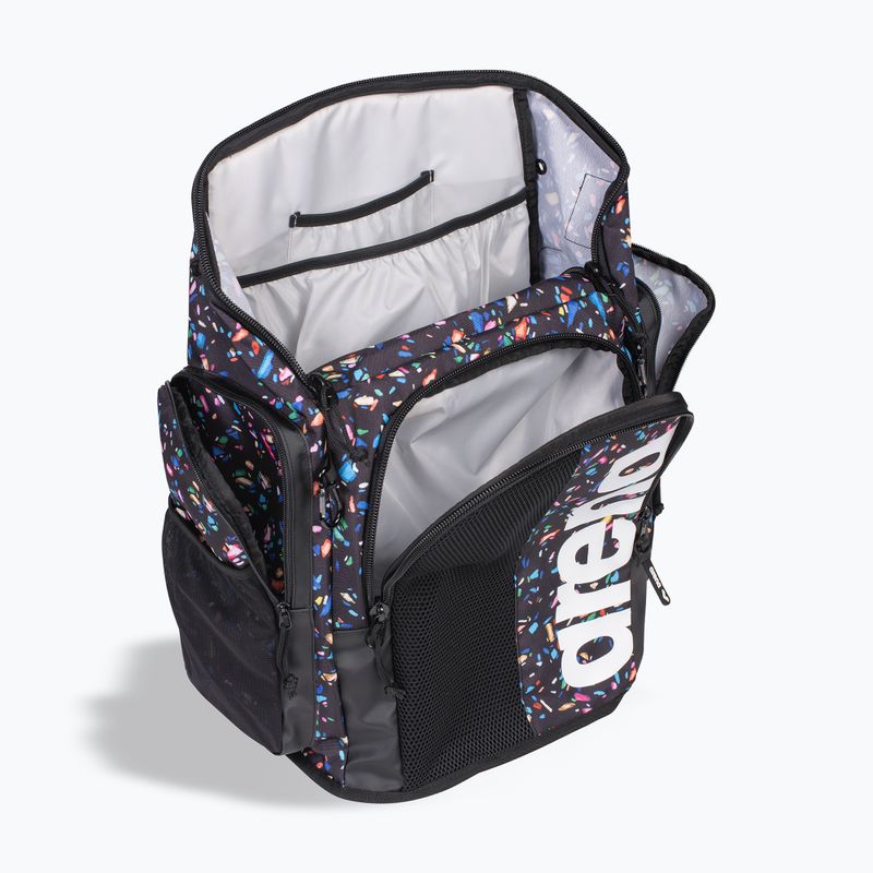Arena Spiky III 45 l Allover confetti black plavecký batoh 7