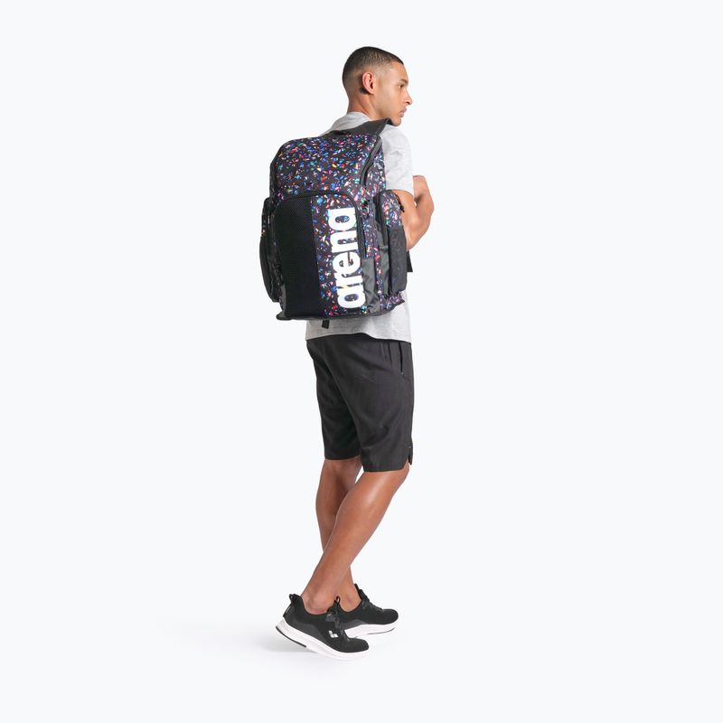 Arena Spiky III 45 l Allover confetti black plavecký batoh 8