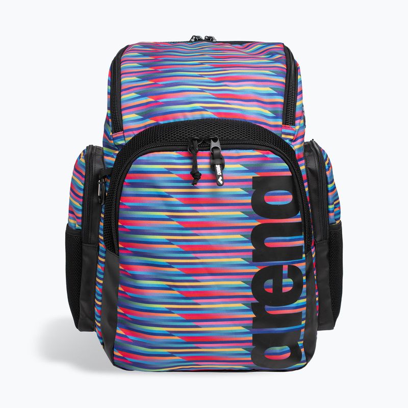 Plavecký batoh Arena Spiky III 35 l Allover racing stripes