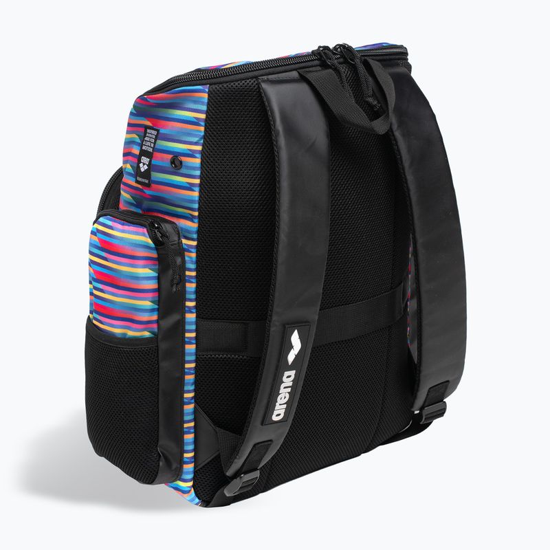 Plavecký batoh Arena Spiky III 35 l Allover racing stripes 4
