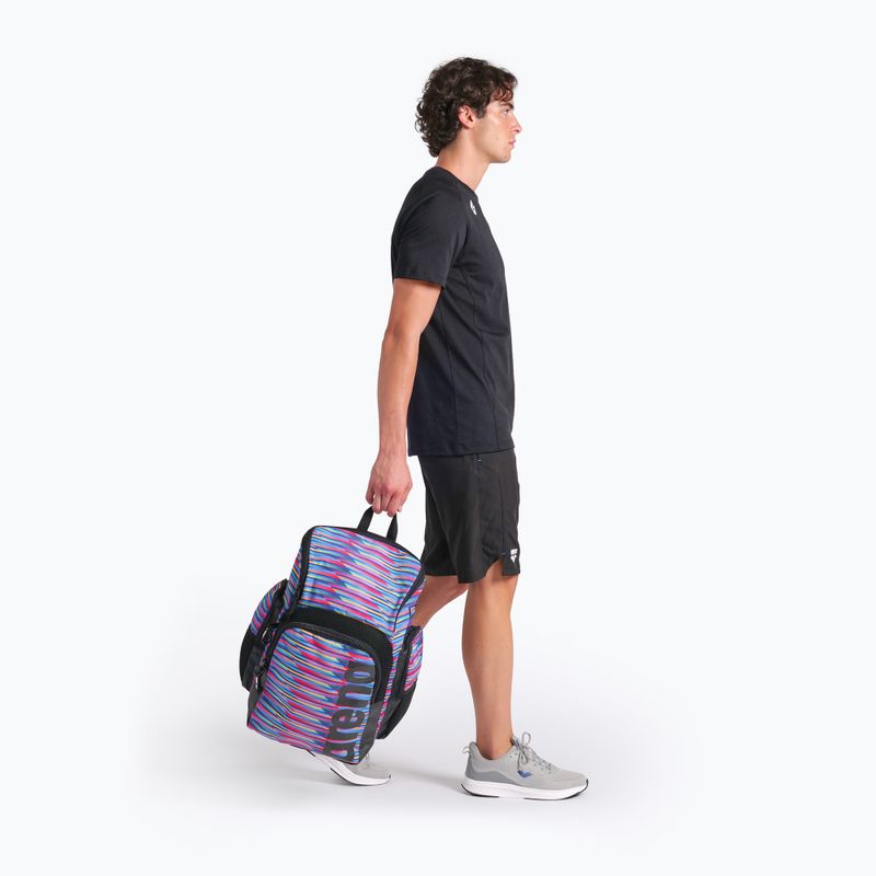 Plavecký batoh Arena Spiky III 35 l Allover racing stripes 6
