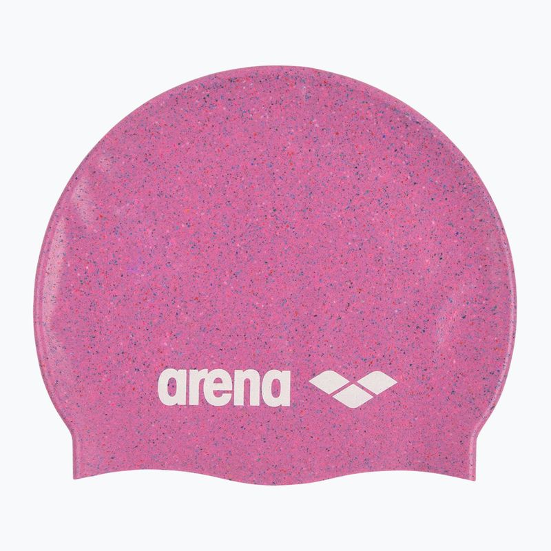 Plavecká čepice arena Silicone Cap pink multi