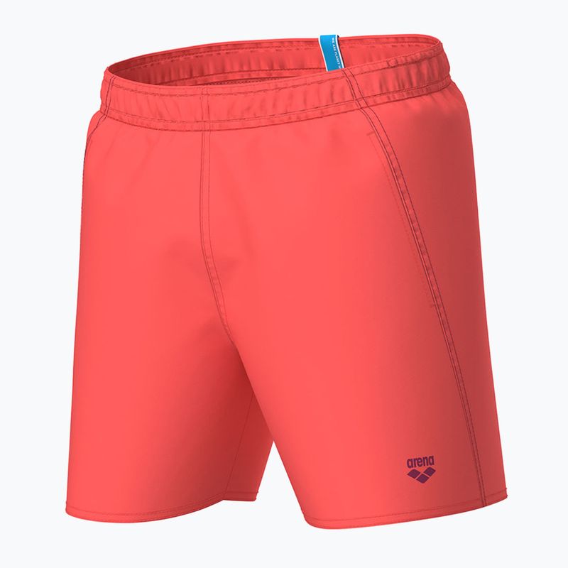 Pánské plavecké šortky arena Fundamentals Boxer R dark purple/calypso coral 4