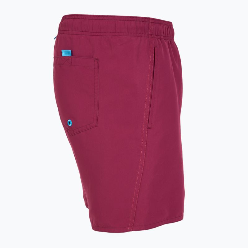 Pánské plavecké šortky arena Fundamentals Boxer R dark purple/calypso coral 4