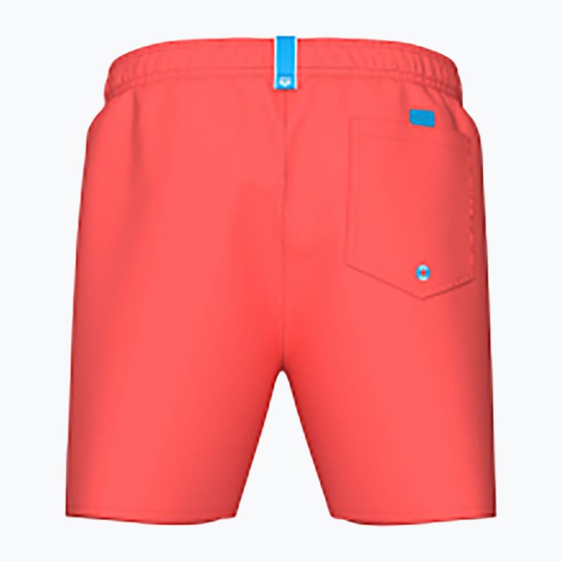 Pánské plavecké šortky arena Fundamentals Boxer R calypso coral/dark purple 2