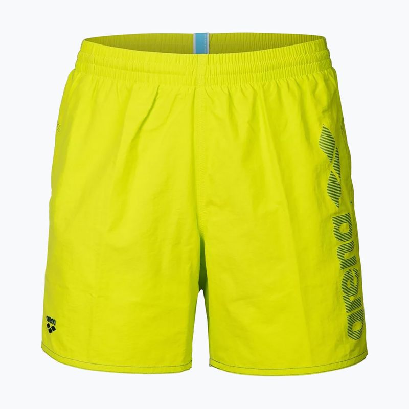 Pánské plavecké šortky arena Fundamentals Arena Logo Boxer R artic lime/mangrove