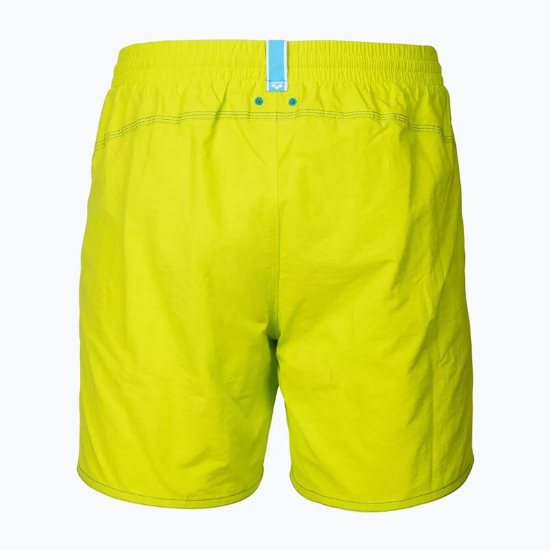 Pánské plavecké šortky arena Fundamentals Arena Logo Boxer R artic lime/mangrove 2