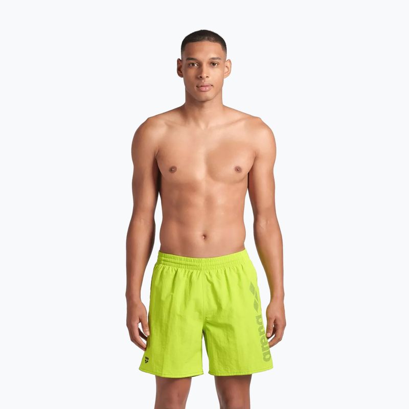 Pánské plavecké šortky arena Fundamentals Arena Logo Boxer R artic lime/mangrove 3
