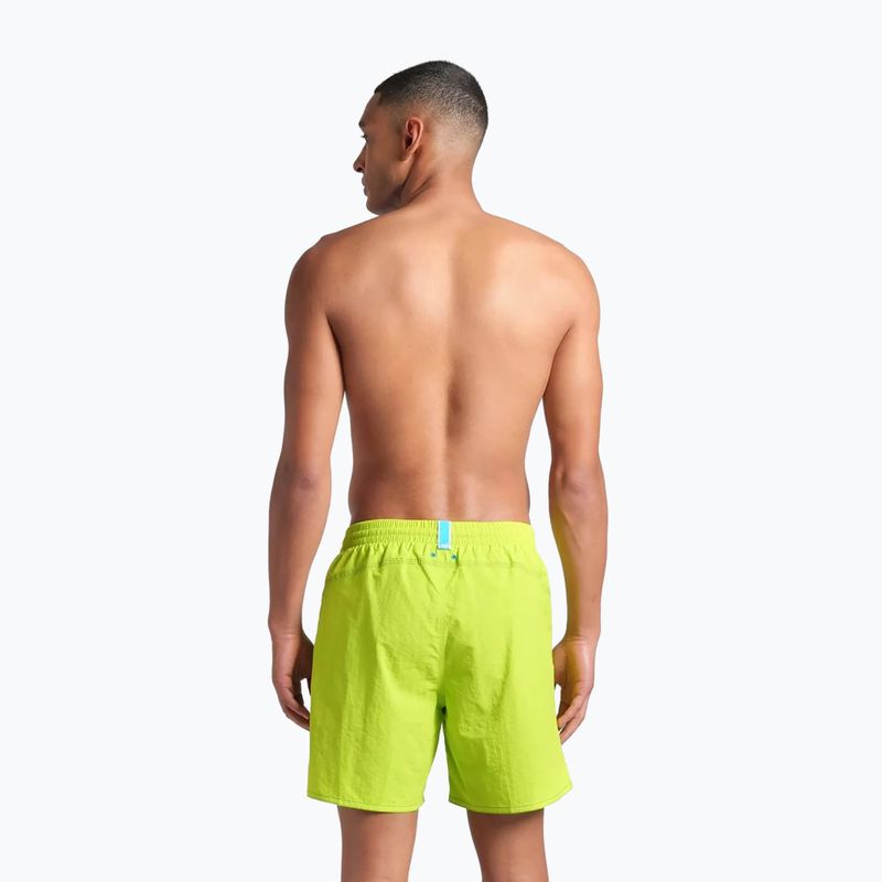 Pánské plavecké šortky arena Fundamentals Arena Logo Boxer R artic lime/mangrove 4