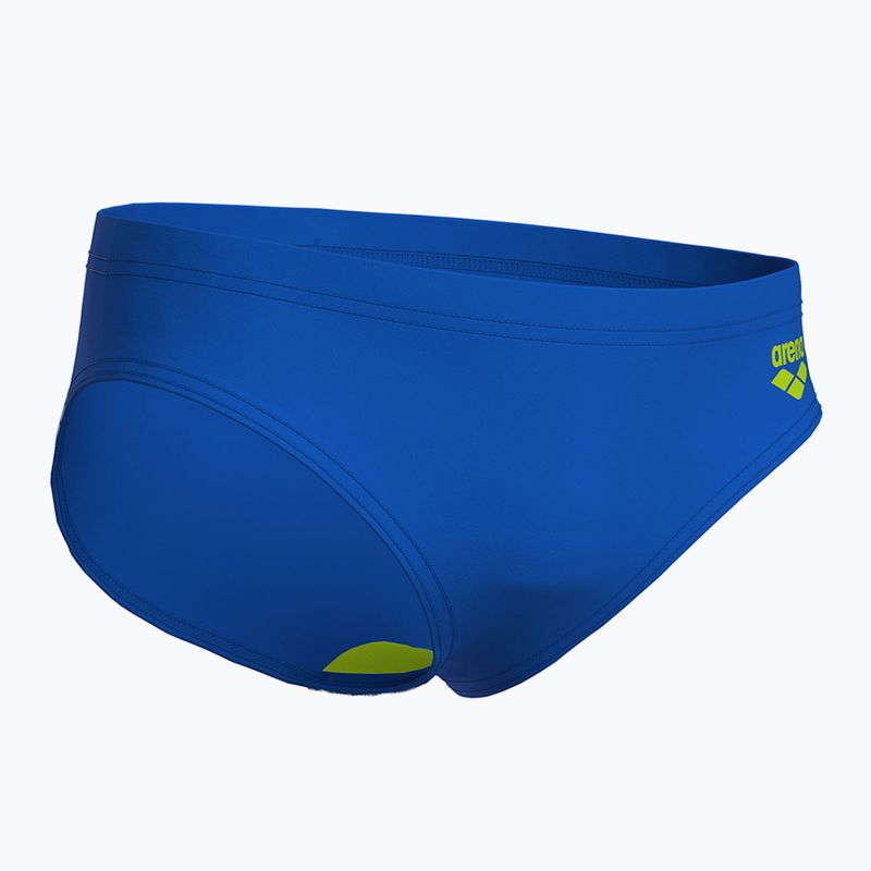 Dětské plavky arena B Dynamo Brief R Jr blue china/artic lime 4