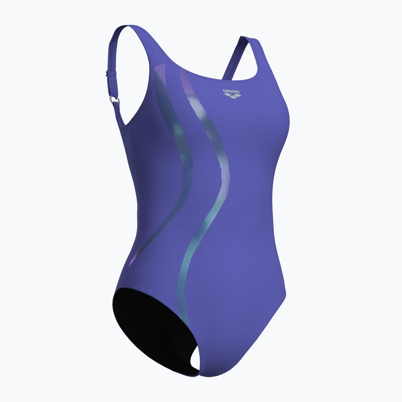 Dámské jednodílné plavky arena Ginevra Wing Back violet 3