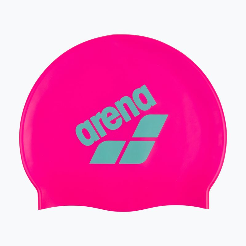 Plavecká čepice Arena Big Logo shocking pink/water