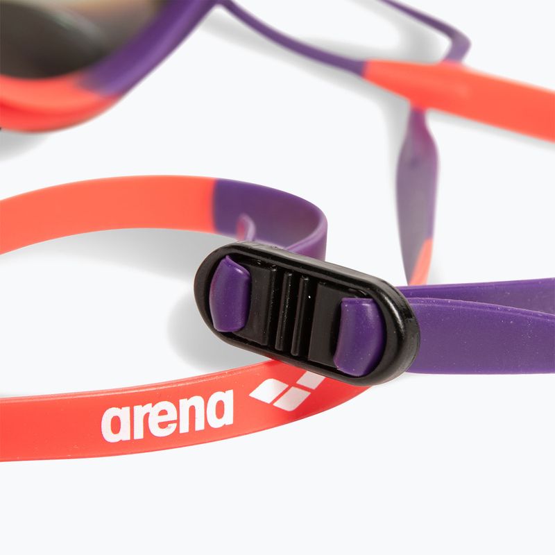 Plavecké brýle Arena Tracks Mirror copper/plum/bright coral 6